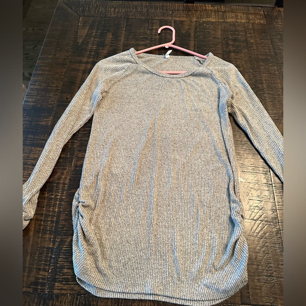 Pinkblush gray maternity shirt